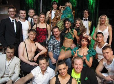 Joey Fatone with the cast of ABSINTHE Photo