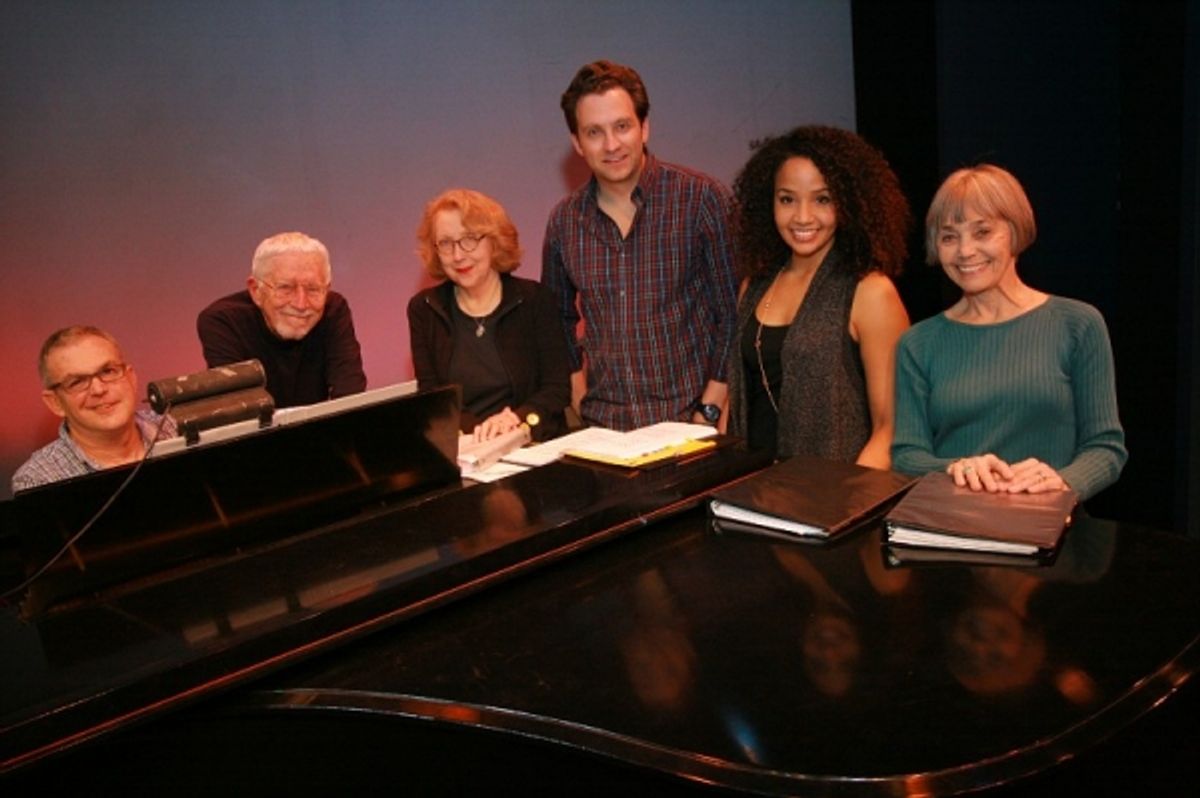 Graham Rowat, Stephanie Umoh and the company of THE SHOW GOES ON at 