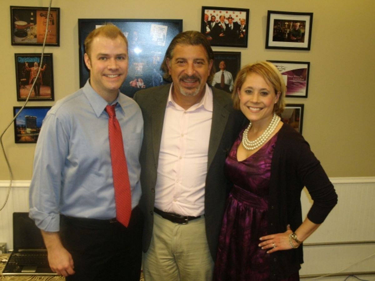 Andrew Flanigan, Max McLean, Kate Hughes at 