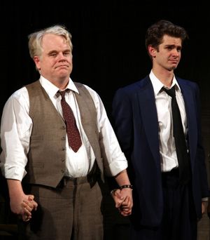Phillip Seymour Hoffman & Andrew Garfield Photo