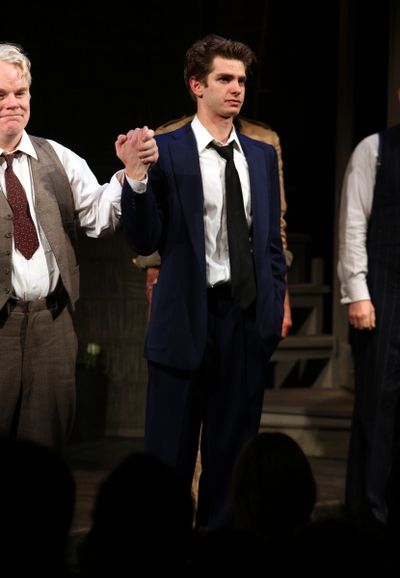 Phillip Seymour Hoffman & Andrew Garfield Photo