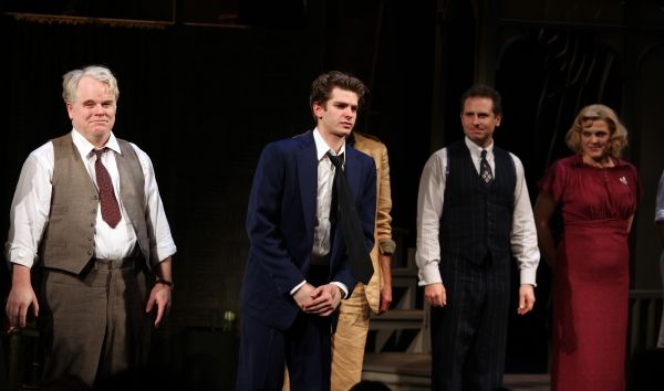 Phillip Seymour Hoffman, Andrew Garfield, John Glover, Remy Auberjonois & Molly Price Photo