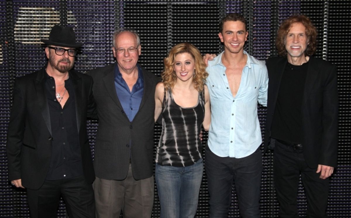 Dave Stewart, Bruce Joel Rubin, Caissie Levy, Richard Fleeshman and Glen Ballard  at 