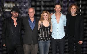 Dave Stewart, Bruce Joel Rubin, Caissie Levy, Richard Fleeshman and Glen Ballard  Photo