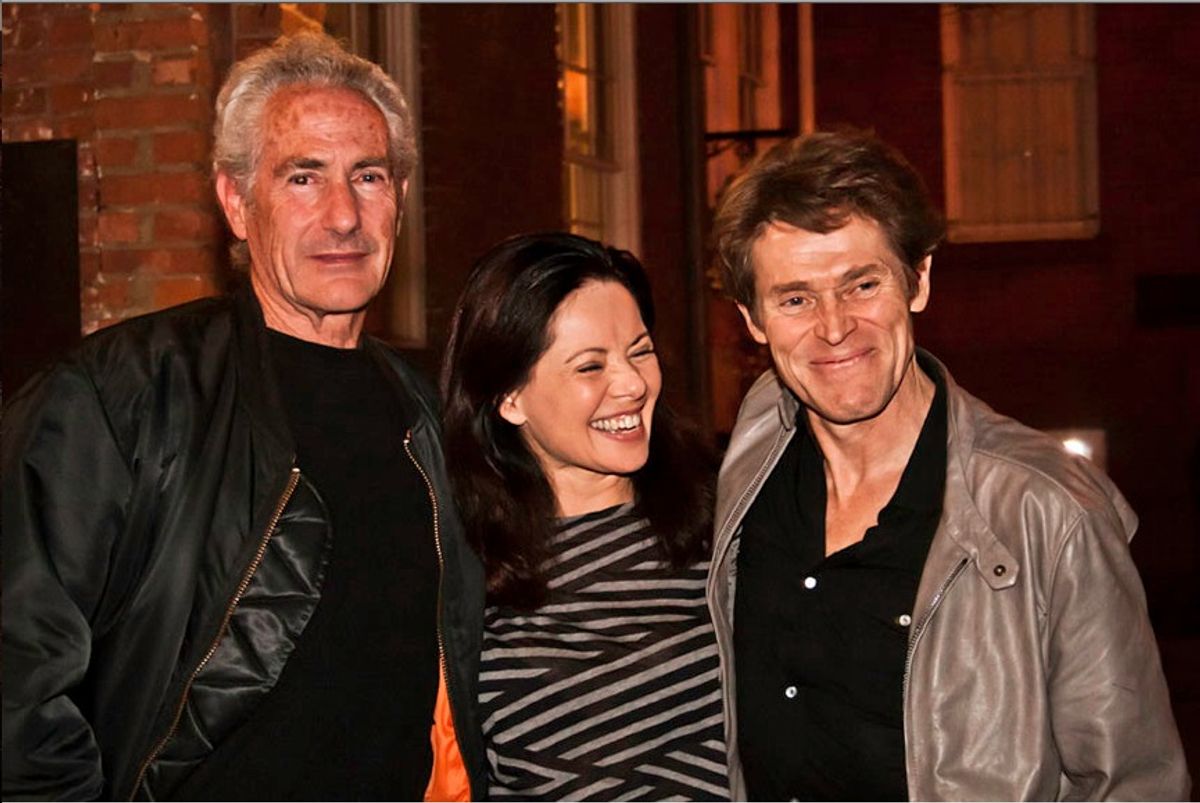 Begonya Plaza with Barry Gifford and Willem Dafoe at 