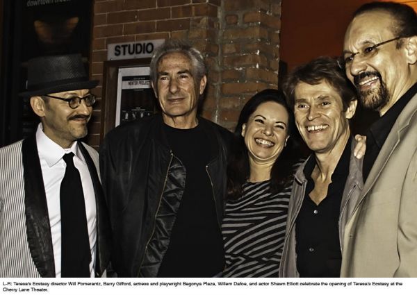 Will Pomerantz, Barry Gifford,  Begonya Plaza, Willem Dafoe, and Shawn Elliott Photo