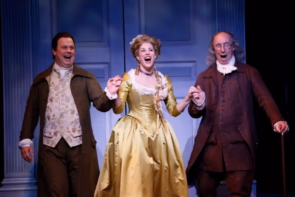 Brooks Ashmanskas, Erin Kruse and Christopher Bloch. Photo Credit: Carol Rosegg Photo