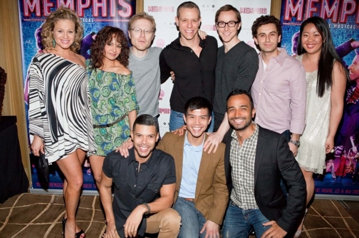 Anthony Rapp, Wilson Cruz, Telly Leung and former 'Rent' cast members come to support Adam Pascal. Photo Credit: Kevin Thomas Garcia at 