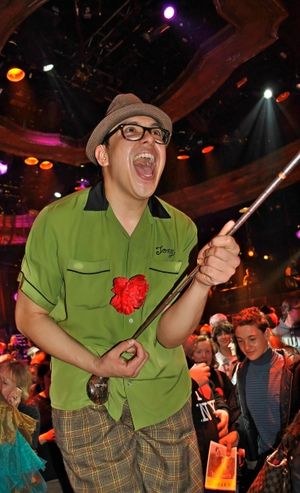 George Salazar during intermission @ BroadwayWorld George Salazar during intermission Photo