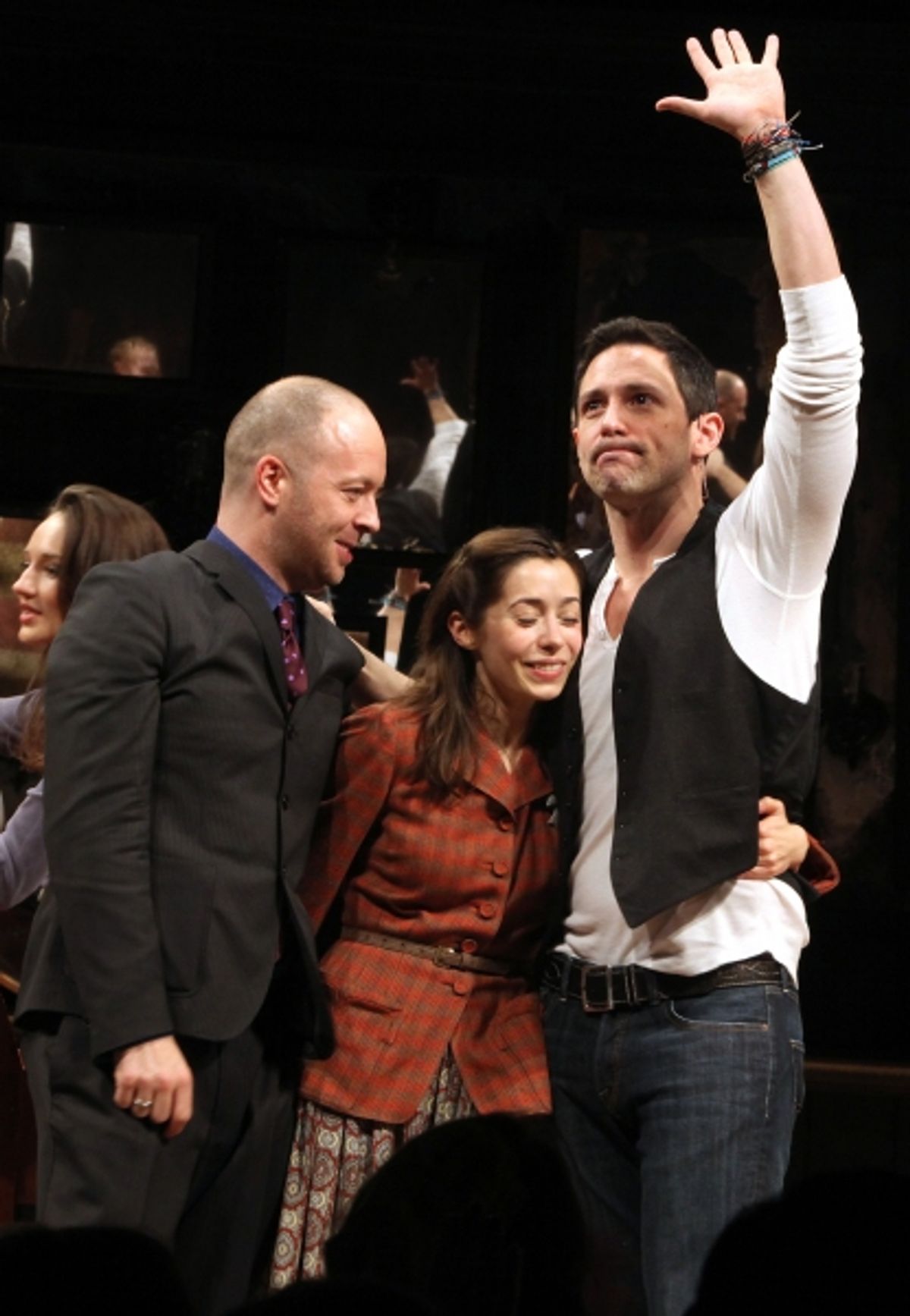 Director John Tiffany with Steve Kazee & Cristin Milioti  at 