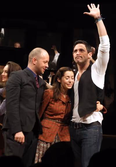 Director John Tiffany with Steve Kazee & Cristin Milioti  Photo