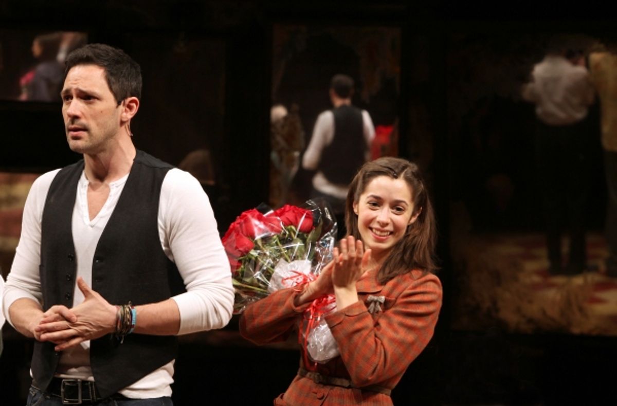 Steve Kazee & Cristin Milioti  at 