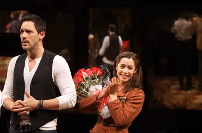Steve Kazee & Cristin Milioti  Photo