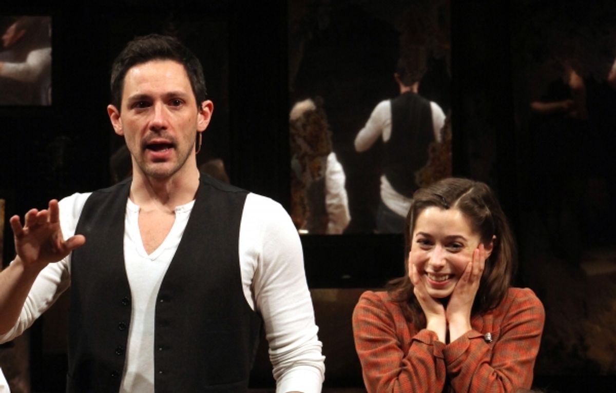 Steve Kazee, Cristin Milioti  at 