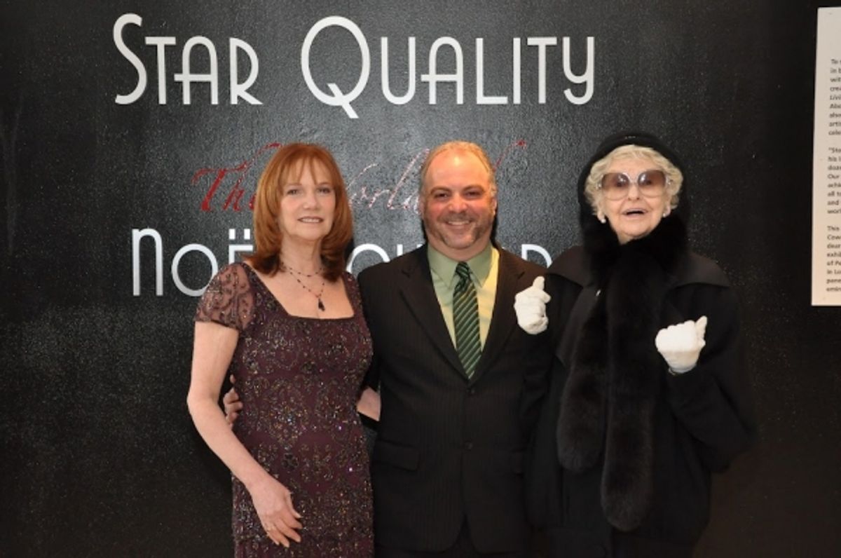 Jacqueline Davis, Executive Director of The New York Public Library for the Performing Arts, Brad Rosenstein, Curator of Star Quality: The World of Noel Coward, Elaine Stritch at 