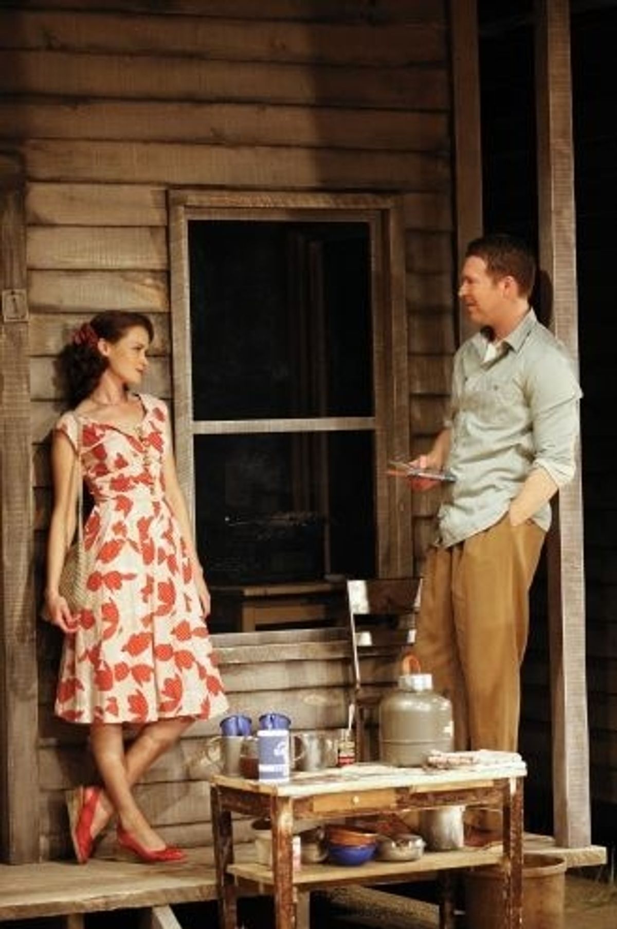 Alexis Bledel, Brian Hutchison at 