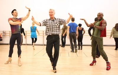 Steve Schepis, Tony Sheldon and Nathan Lee Graham in reharsal Photo