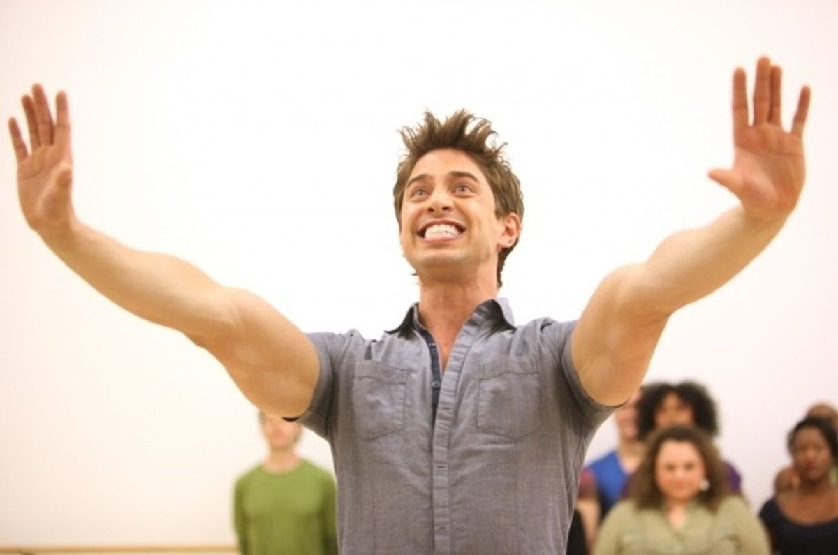 Nick Adams in rehearsal, February 2011 at 