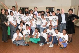 Brian Stokes Mitchell and members of Neighborhood Studios Photo