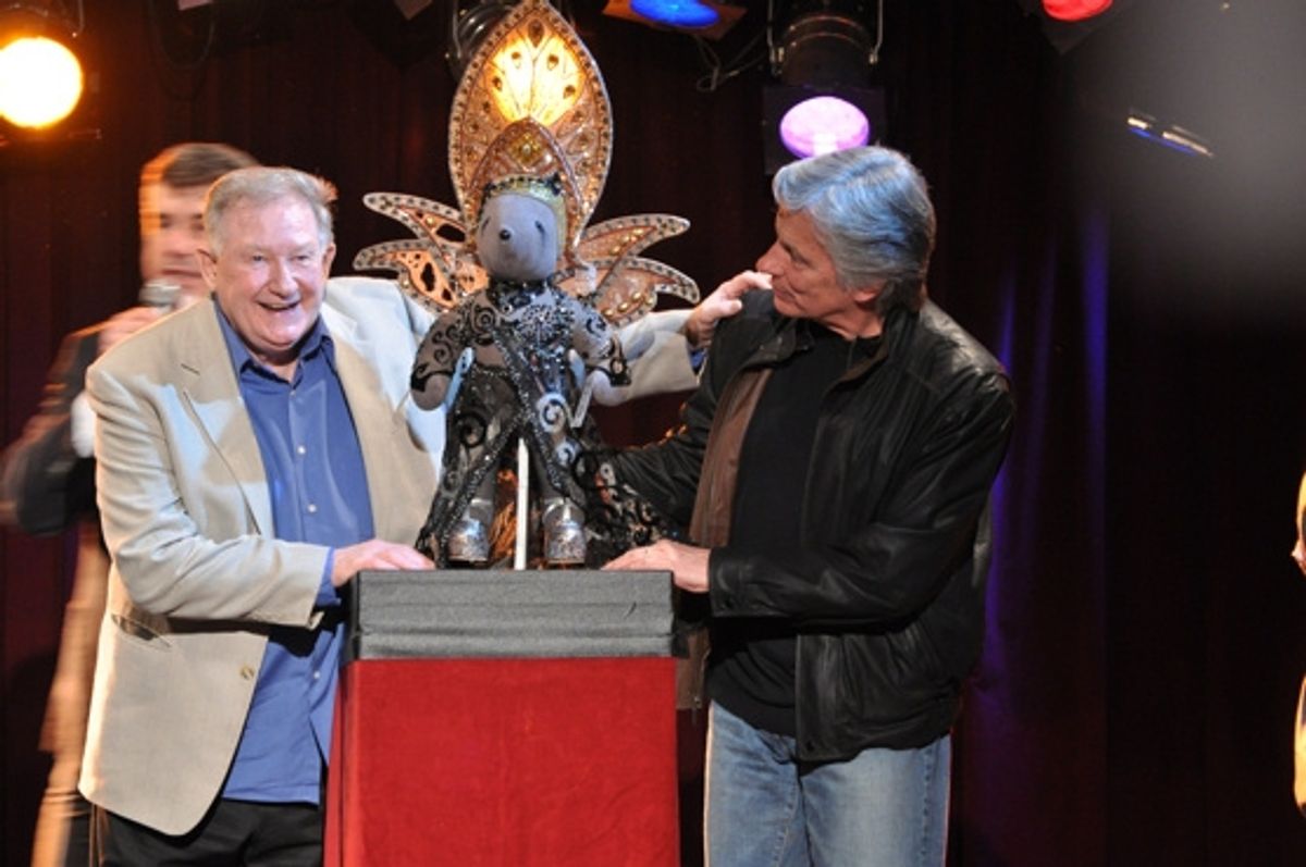 Harvey Evans and Kurt Peterson with Follies Bear at 