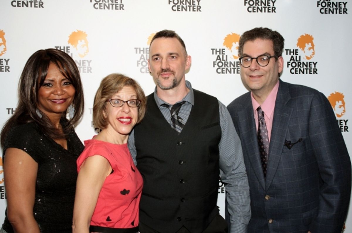 Tonya Pinkins, Jackie Hoffman, Carl Siciliano, Michael Musto at 