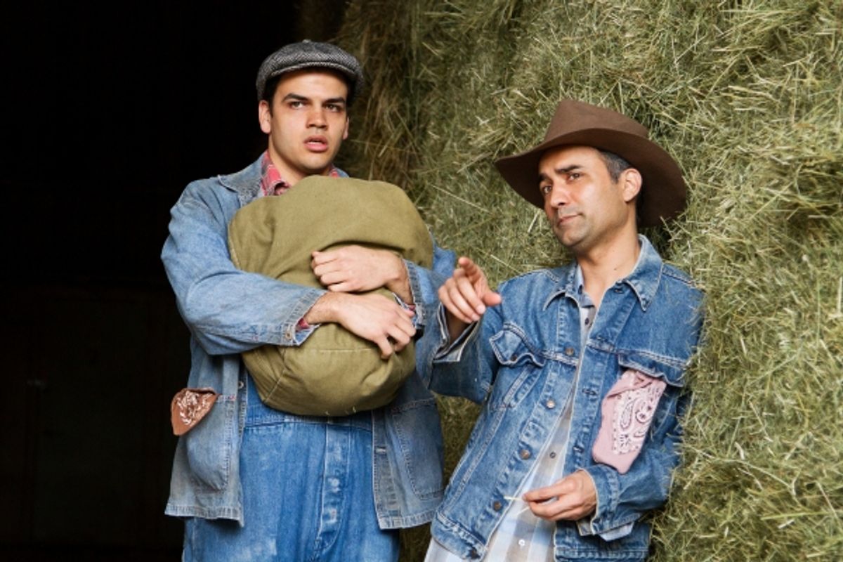 AJ Meijer as 'Lennie' and Jos Viramontes as 'George' at 