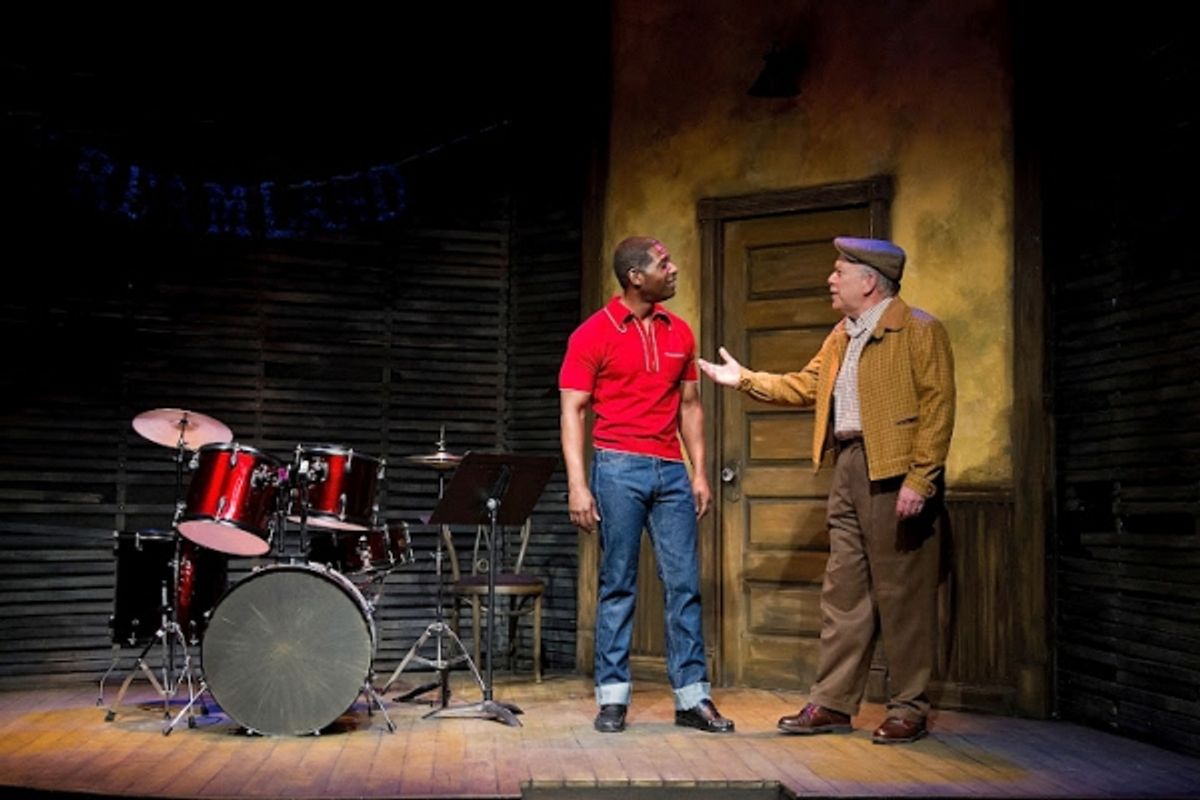 Royce Johnson as Luigi Wells, and Scott Robertson as George Hollewinski  at 