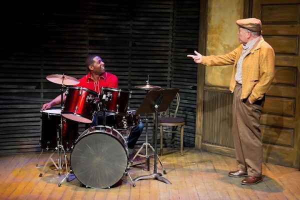 Royce Johnson as Luigi Wells, and Scott Robertson as George Hollewinski  Photo