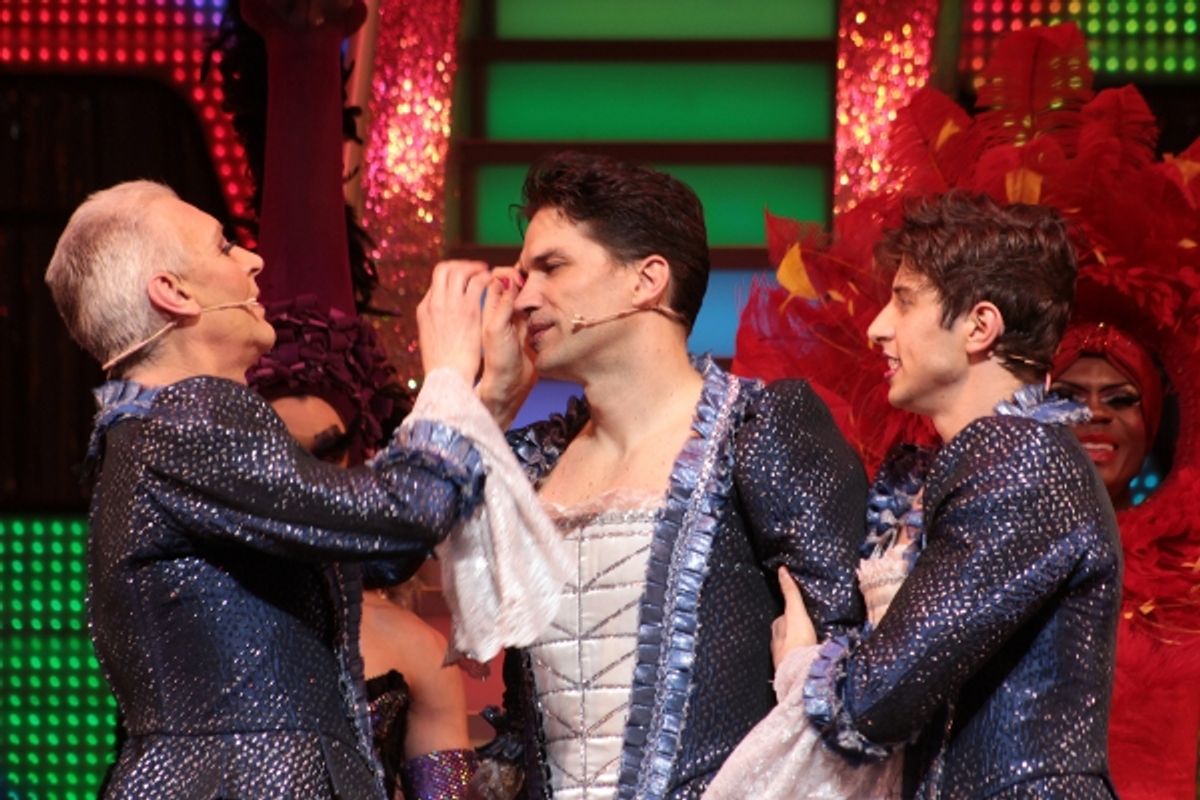 Tony Sheldon, Will Swenson, Nick Adams at 