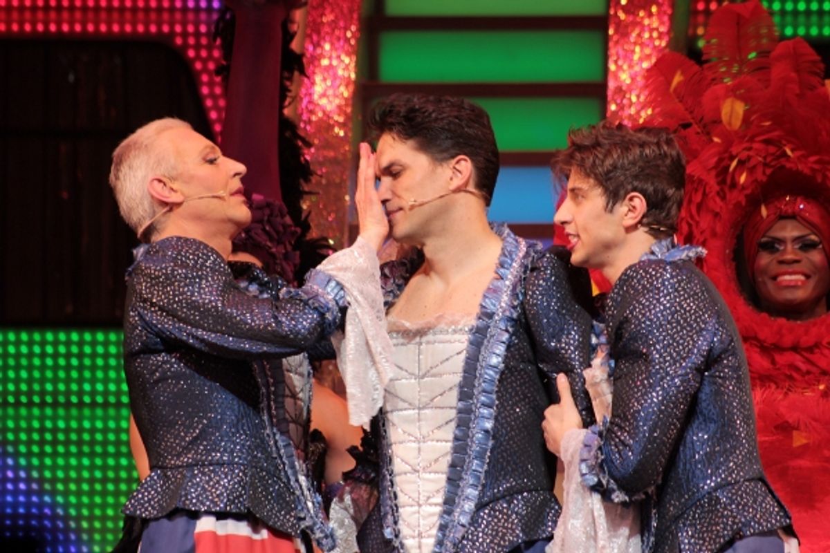 Tony Sheldon, Will Swenson, Nick Adams at 