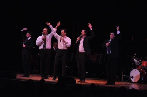 Bobby Steggert, Alexander Gemignani, Matt Canenaugh, Aaron Lazar and Bill Daugherty Photo