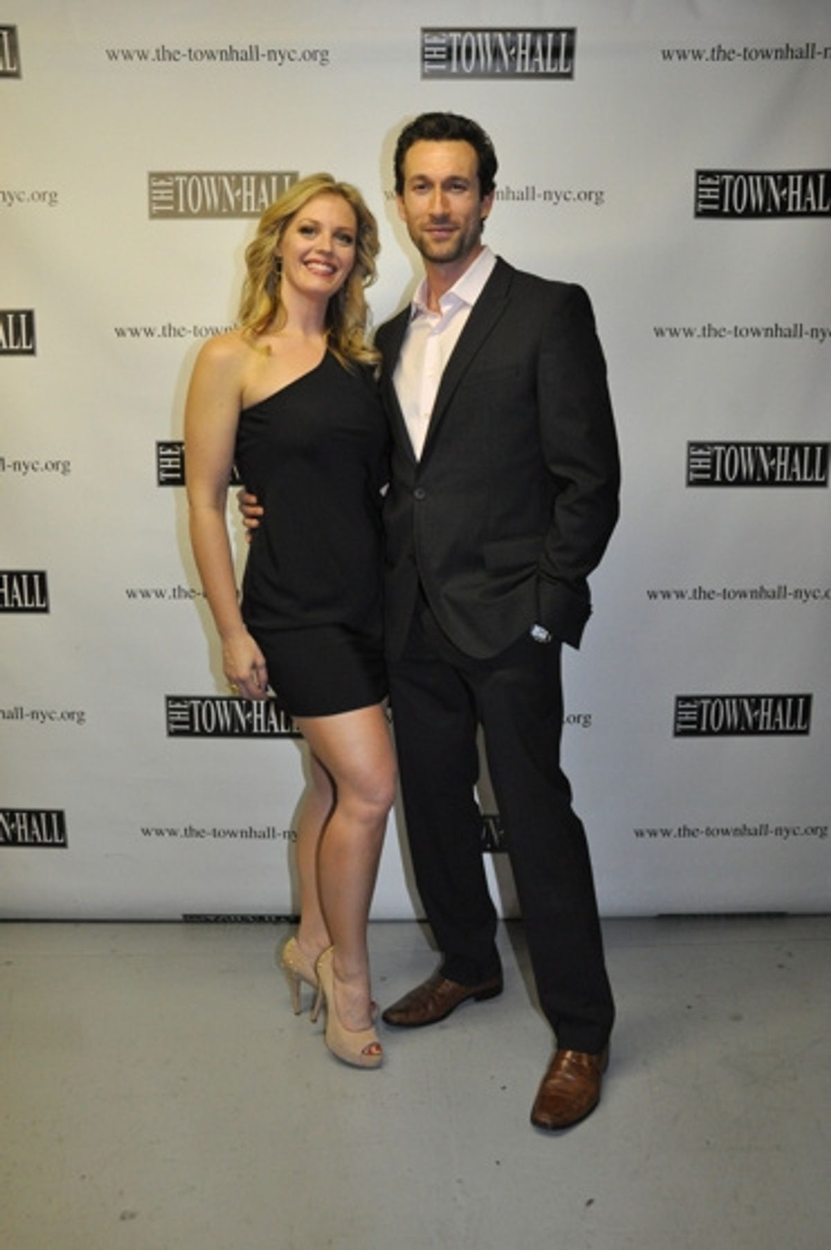 Elizabeth Stanley and Aaron Lazar at 