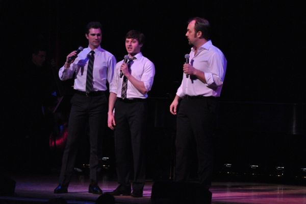 Matt Cavenaugh, Bobby Steggert and Alexander Gemignani Photo