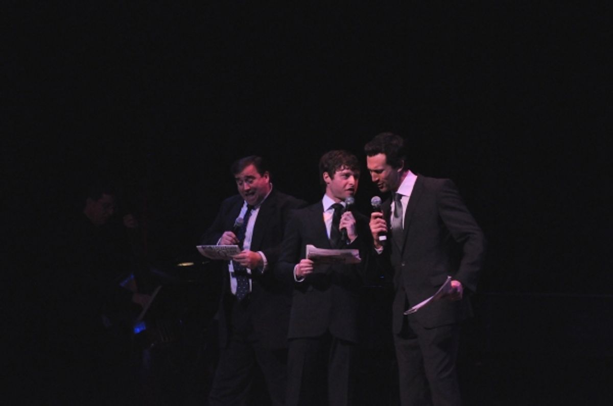 Bill Daugherty, Bobby Steggert and Aaron Lazar at 