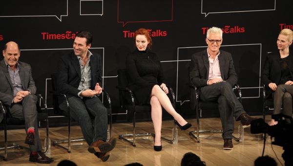 Matthew Weiner, Jon Hamm, Christina Hendricks, John Slattery, January Jones  Photo