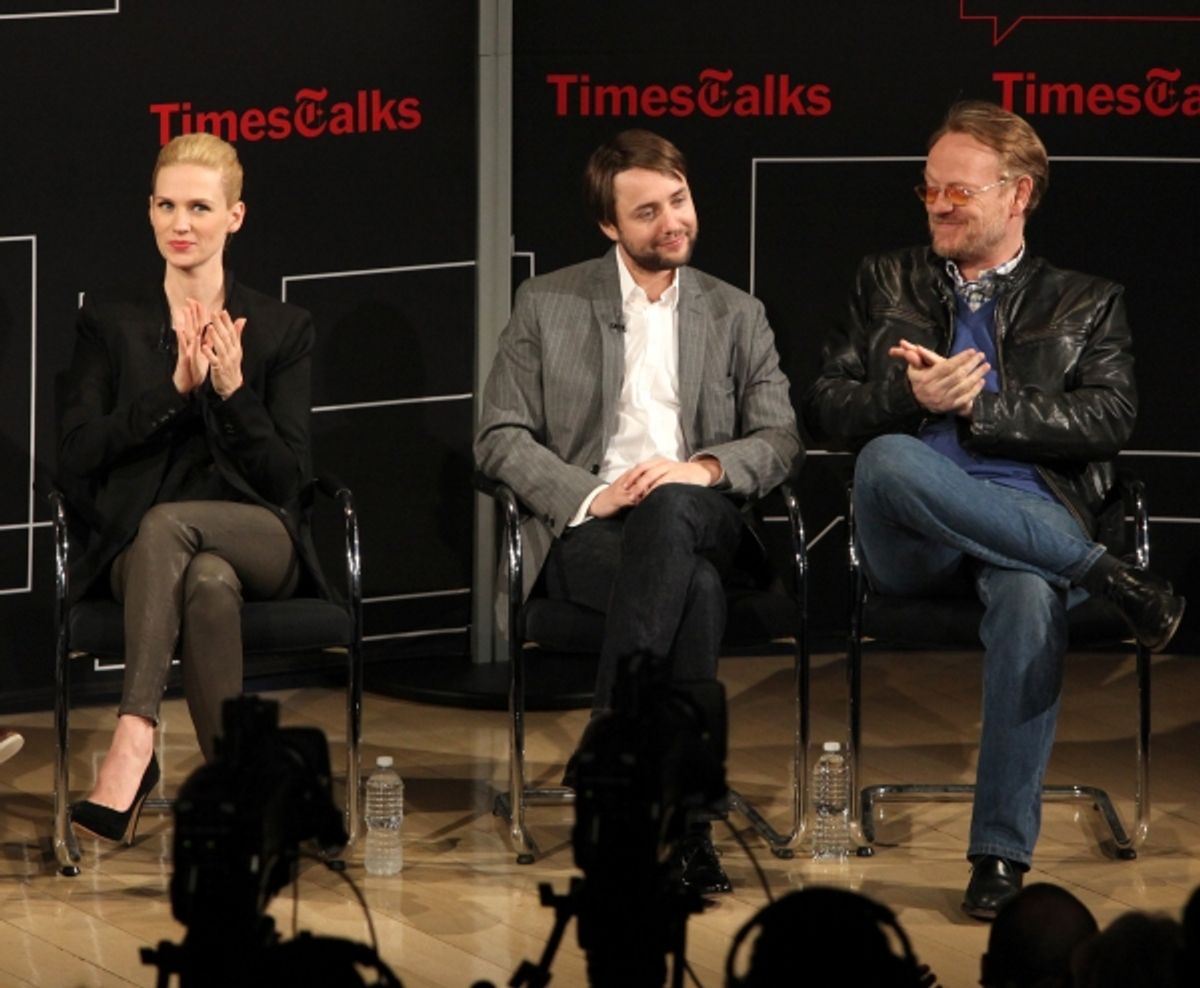 January Jones, Vincent Kartheiser and Jared Harris  at 