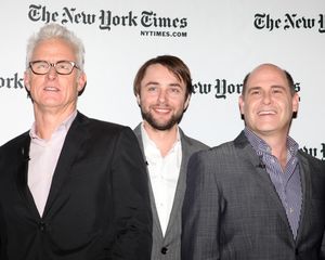 John Slattery, Vincent Kartheiser & Matthew Weiner @ BroadwayWorld John Slattery, Vincent Kartheiser & Matthew Weiner Photo