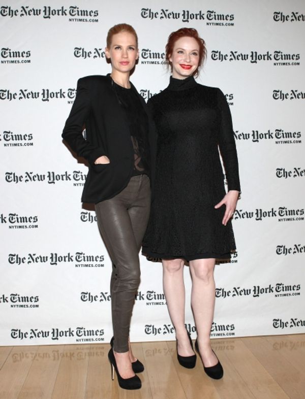 January Jones & Christina Hendricks attending Photo