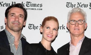Jon Hamm, January Jones, John Slattery @ BroadwayWorld Jon Hamm, January Jones, John Slattery Photo