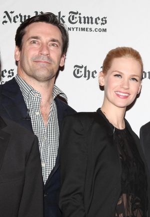 Jon Hamm, January Jones @ BroadwayWorld Jon Hamm, January Jones Photo
