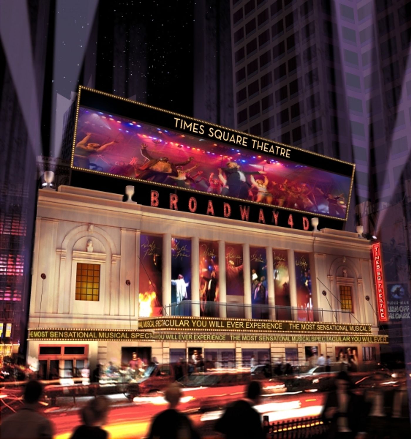 Photo Flash: Times Square Theater to Be Renovated; Re-Open in 2013 with Star-Filled BROADWAY SENSATION - A 4D MUSICAL SPECTACULAR  Image