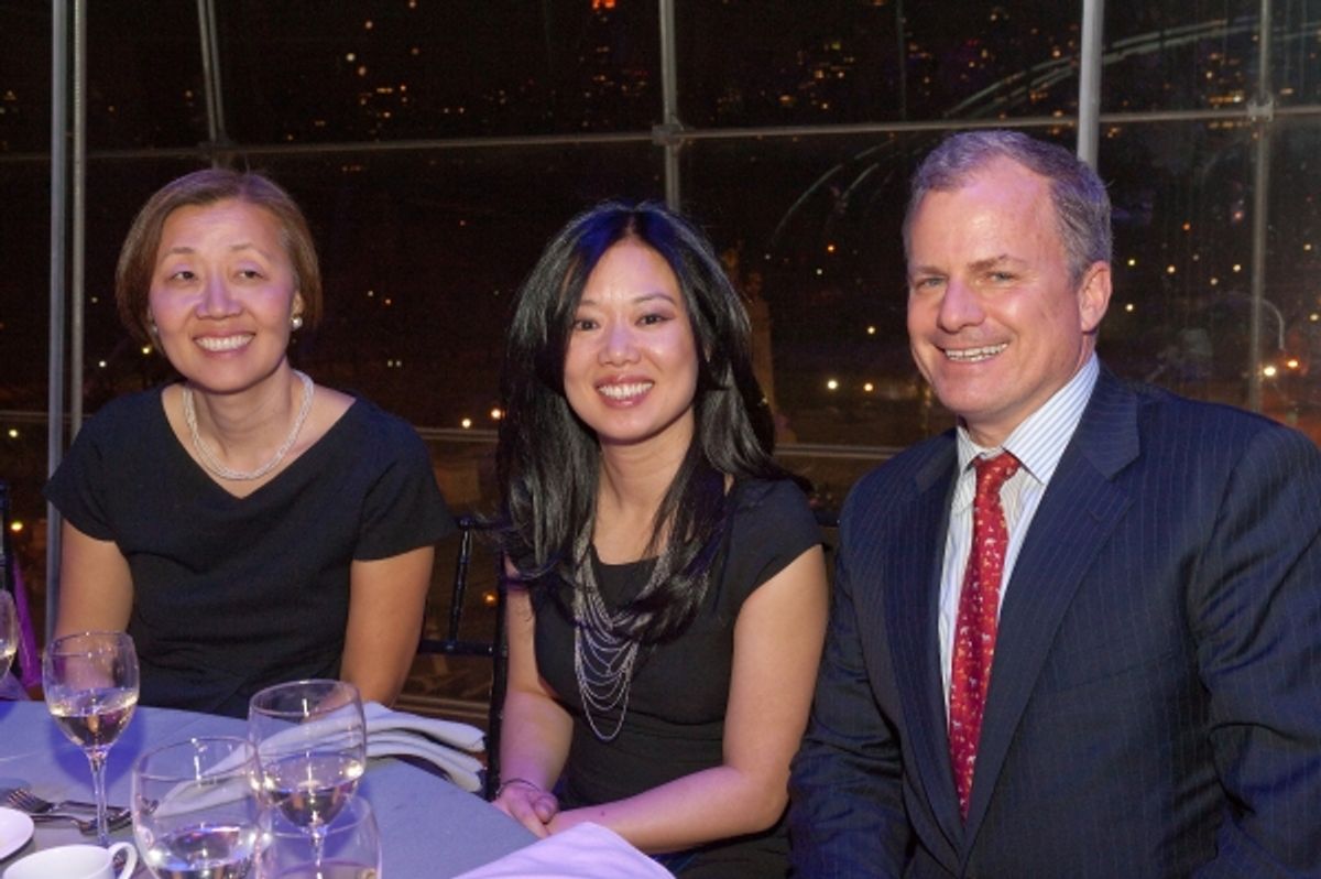 May Lau, Lord & Taylorâ€™s director of special events (center) with Kathy Yeu and Kevin McCarthy.
 at 