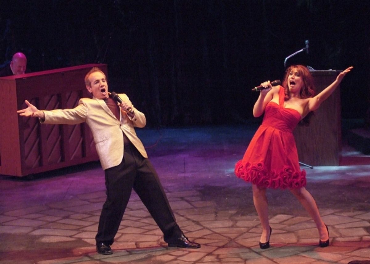 Hosts Jason Graae and Lesli Margherita perform. at 