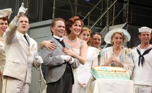 Robert Creighton, Joel Grey, Stephanie J. Block, Erin Mackey, Robert Petkoff, Julie H Photo
