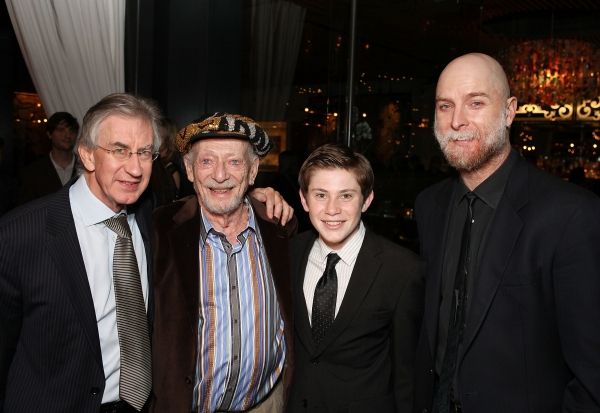 Cast members Barry McGovern, Alan Mandell, LJ Benet and Hugo Armstrong
 Photo