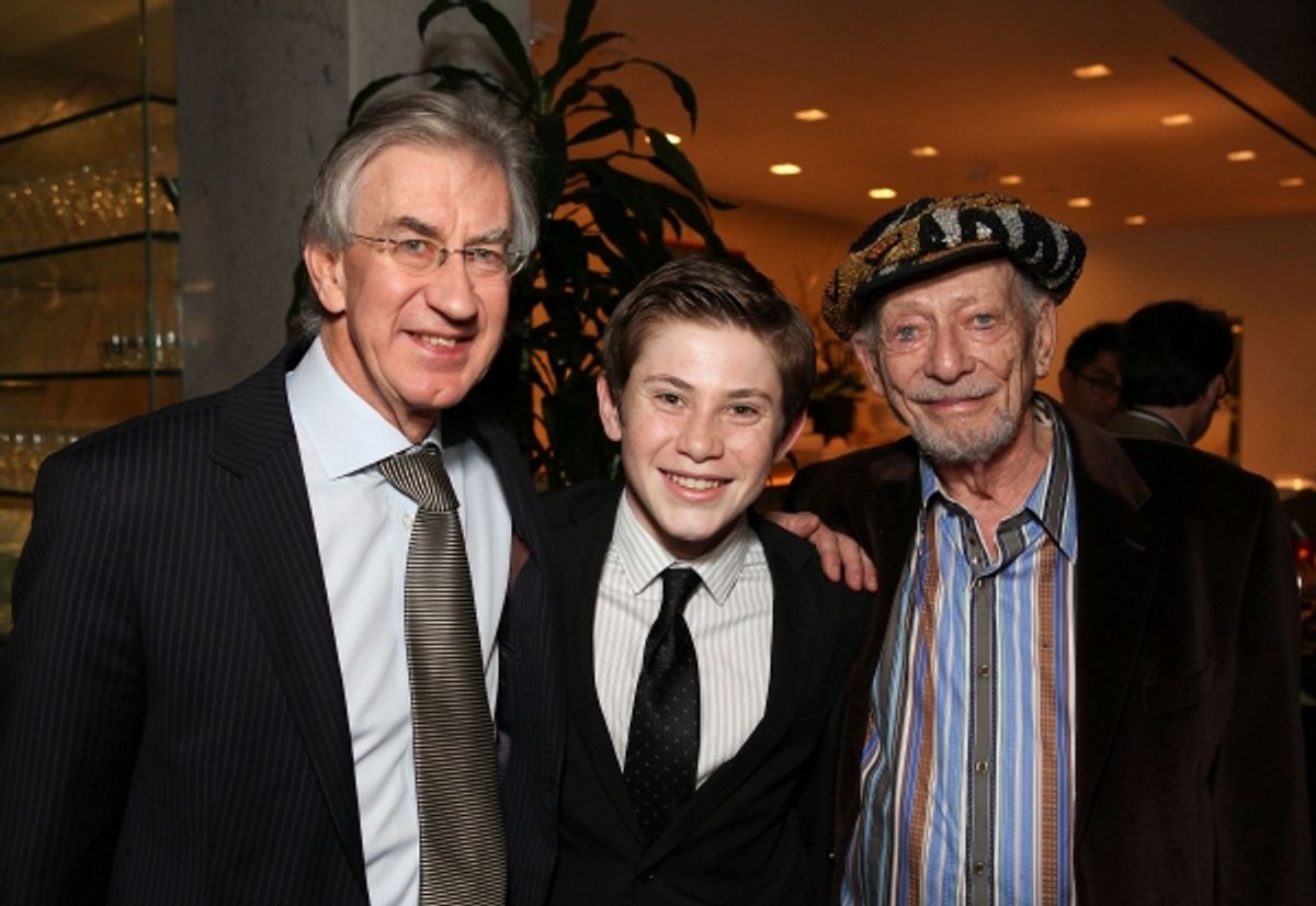 Cast members Barry McGovern, LJ Benet and Alan Mandell
 at 