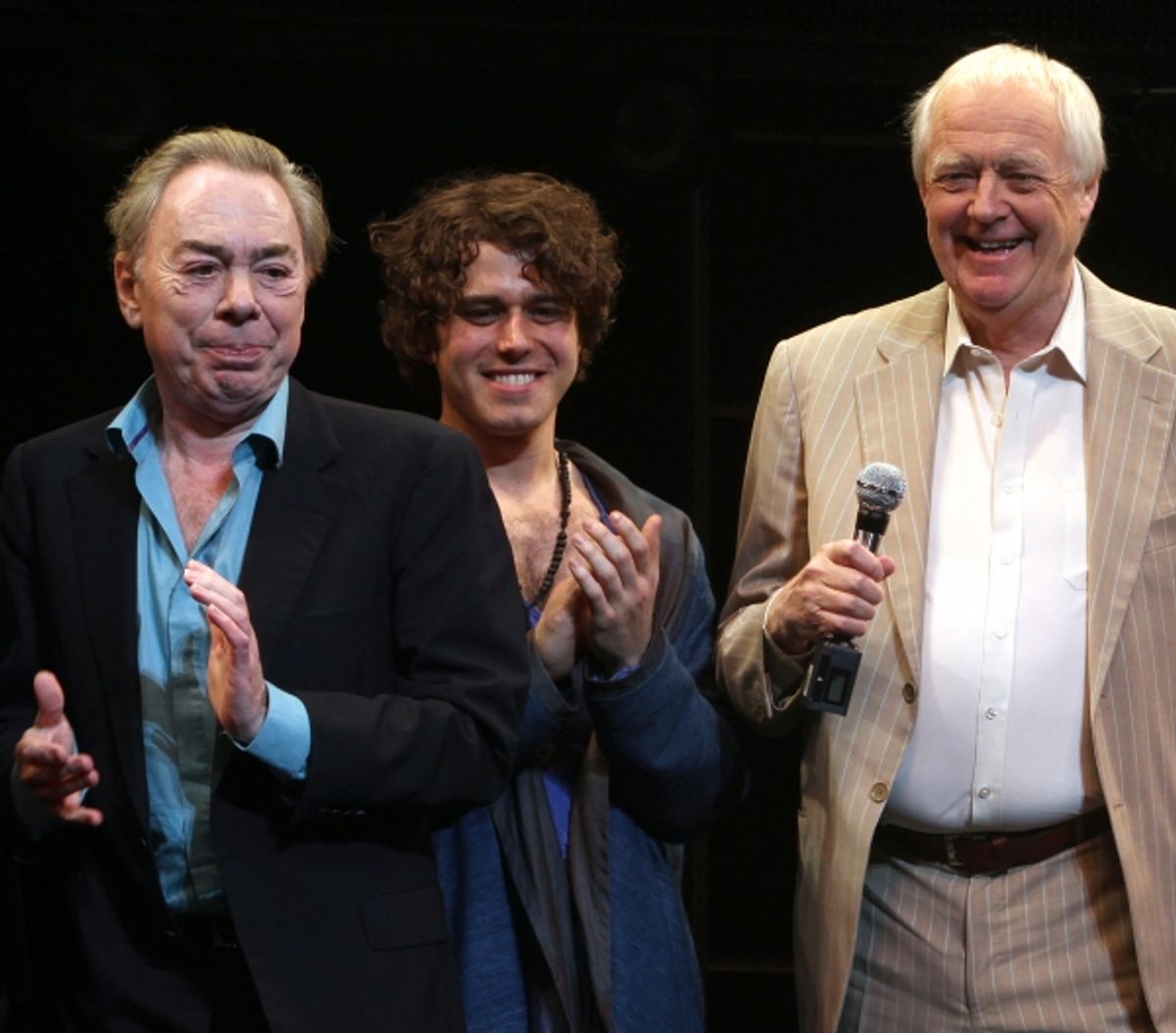 Andrew Lloyd Webber & Tim Rice with Josh Young, Paul Nolan, Director Des McAnuff & Company  at 