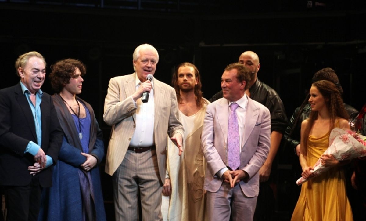 Andrew Lloyd Webber & Tim Rice with Josh Young, Paul Nolan, Director Des McAnuff, Chilina Kennedy & Company  at 
