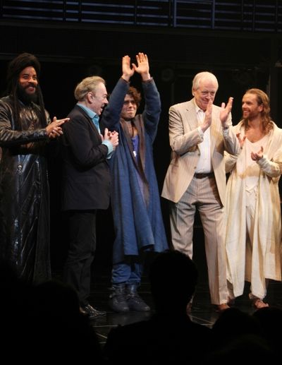 Andrew Lloyd Webber & Tim Rice with Marcus Nance, Josh Young & Paul Nolan  Photo