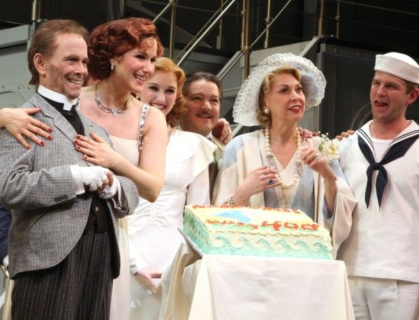 Joel Grey, Stephanie J. Block, Erin Mackey, Robert Petkoff, Julie Halston, Ward Bille Photo